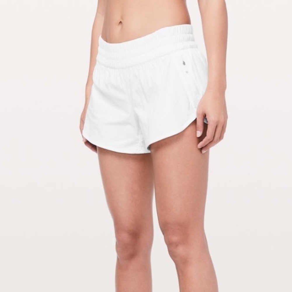 *LIKE NEW* Lululemon Tracker V Shorts White Size 4